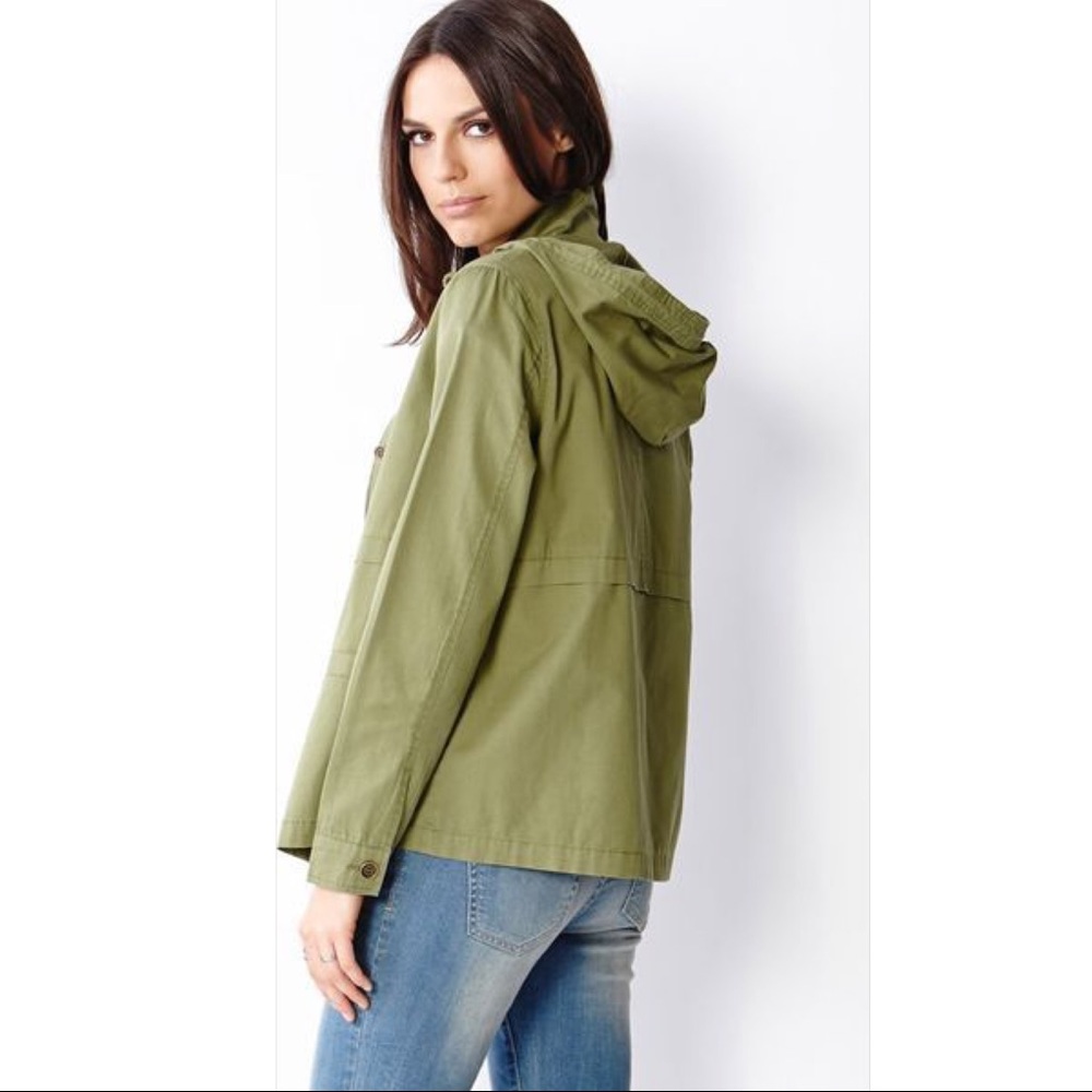green jacket